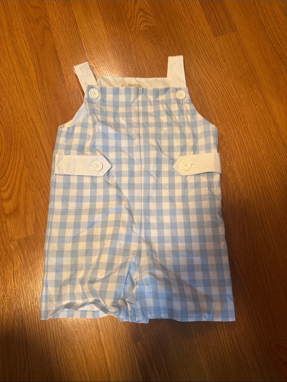The Beaufort Bonnet Company Light Blue & White Gingham Jon Jon